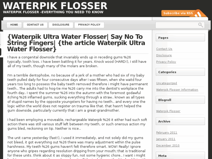 www.waterpikflosser.com