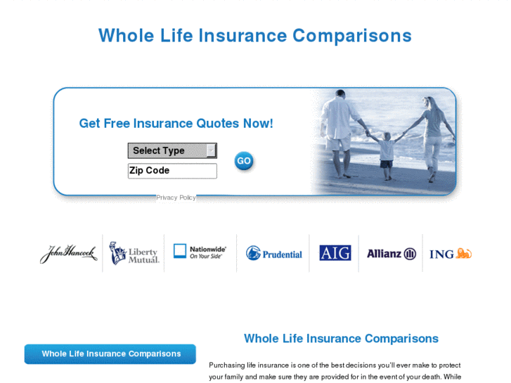 www.wholelifeinsurancecomparisons.com