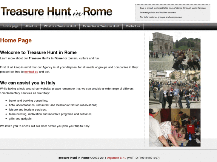 www.treasurehuntinrome.com