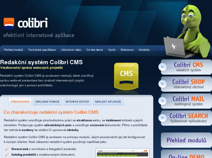 www.colibri-cms.cz