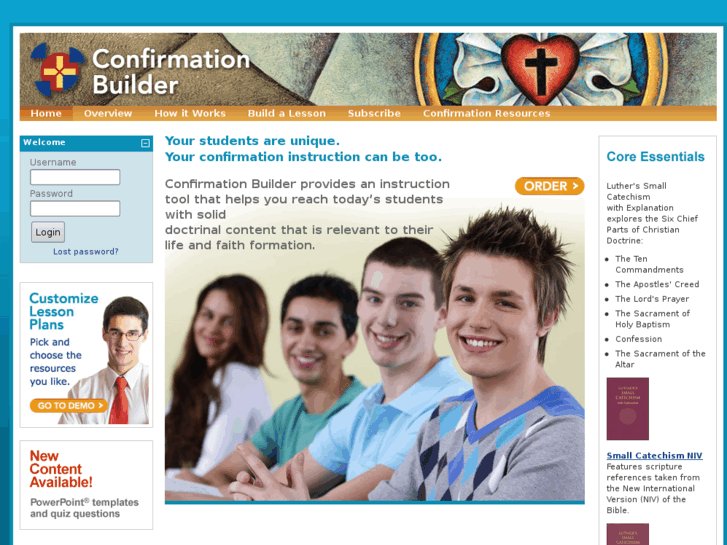 www.confirmationbuilder.org