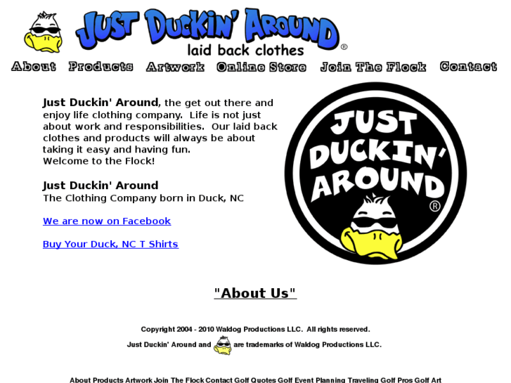 www.justduckinaround.com