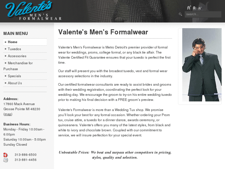 www.valentetuxedos.com