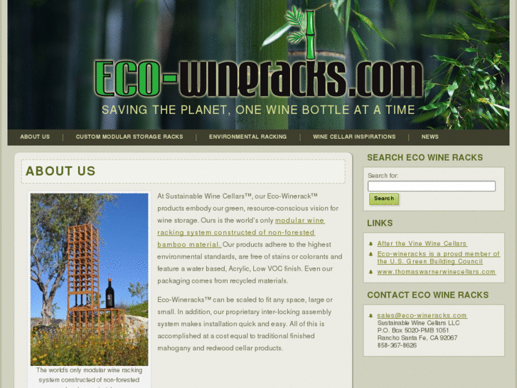 www.ecowinecellarracking.net