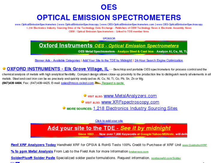 www.oes-opticalemissionspectrometers.com