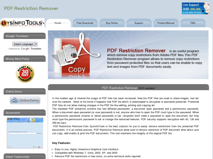 www.removepdffilerestrictions.com