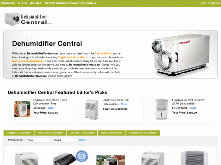 www.dehumidifiercentral.com