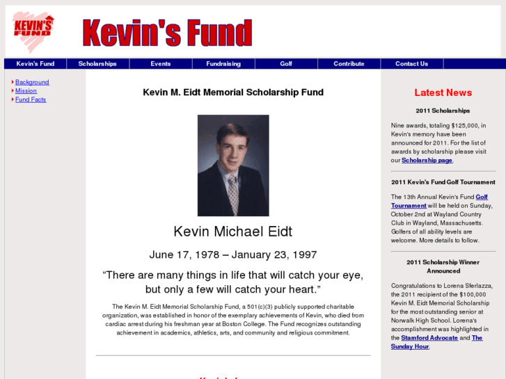 www.kevinsfund.com