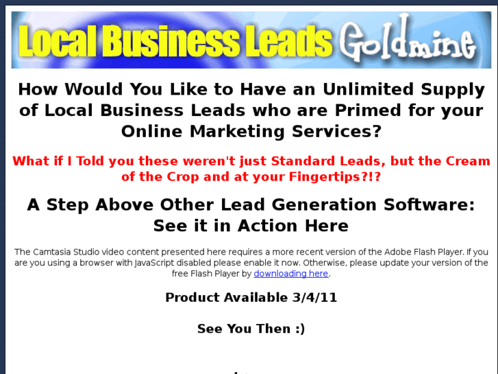 www.localbusinessleadsgoldmine.com