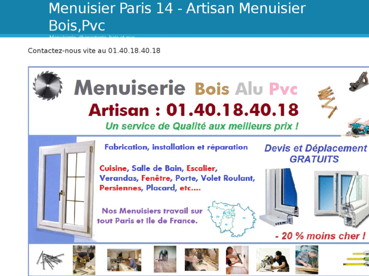 www.menuisierparis14.com