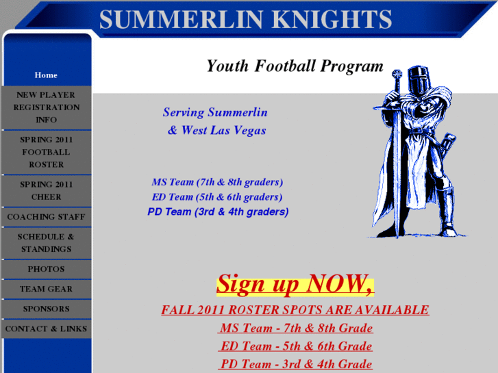 www.lvknightsfootball.com