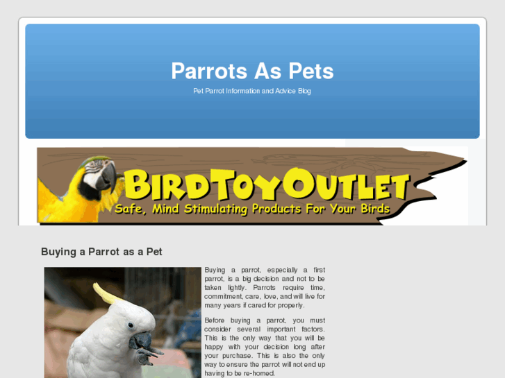 www.parrots-as-pets.com