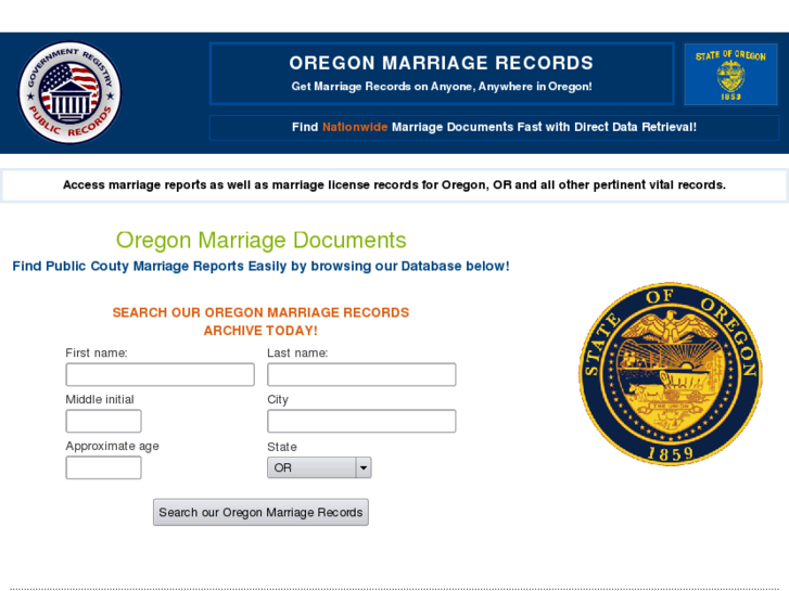 www.oregonmarriagerecords.org