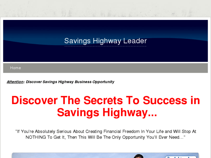 www.savingshighwayleader.com