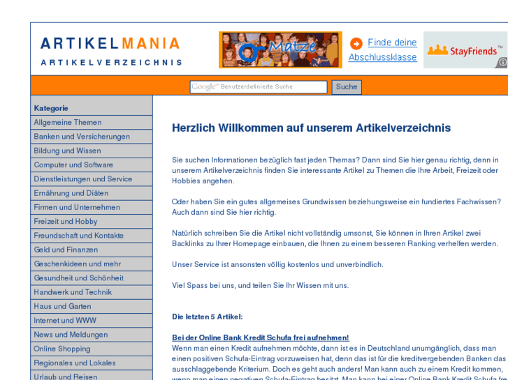 www.artikelmania.de