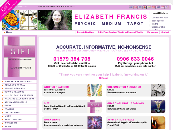 www.elizabethfrancis.com