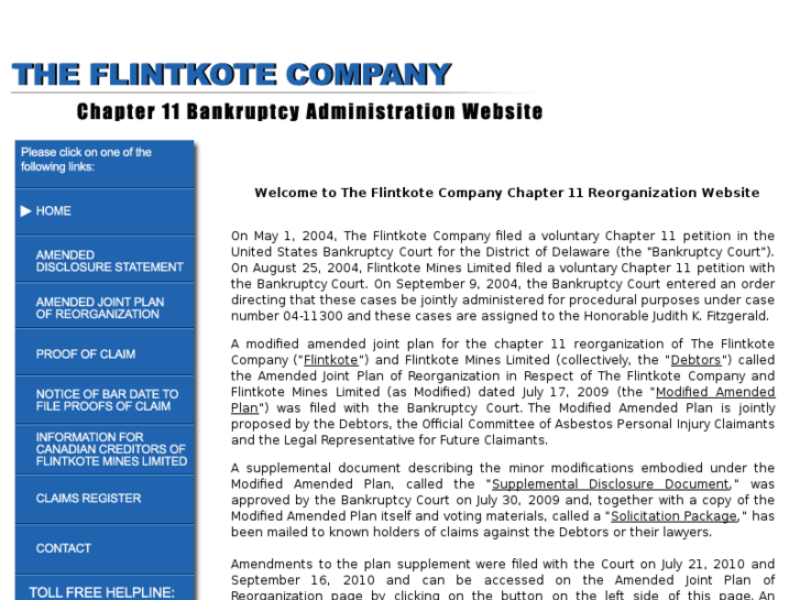 www.flintkotebankruptcy.com