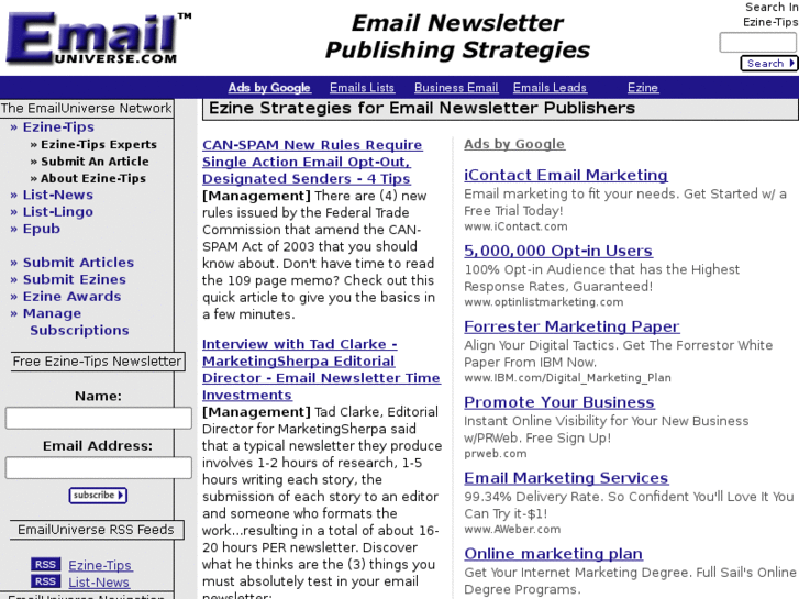 www.free-newsletters.com