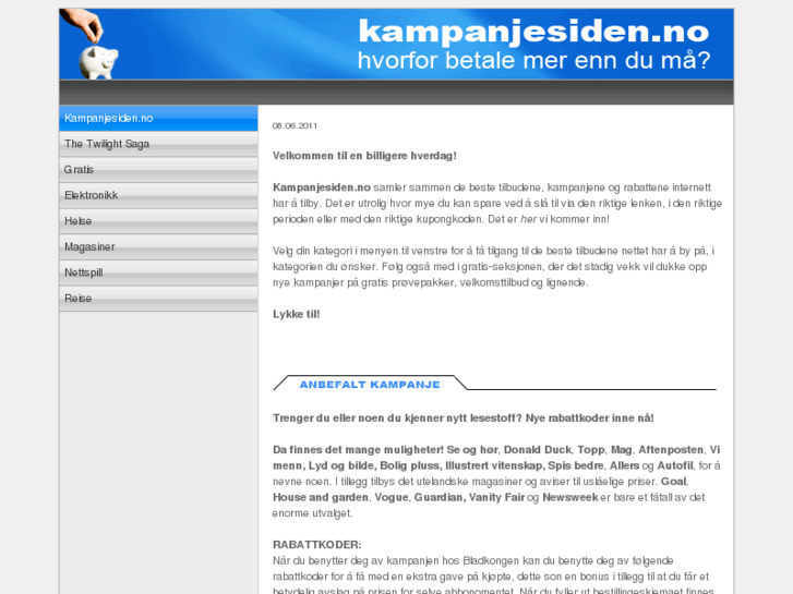 www.kampanjesiden.no