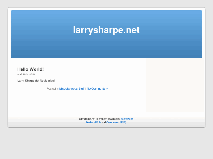 www.larrysharpe.net