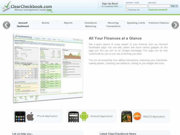 www.clearcheckbook.com