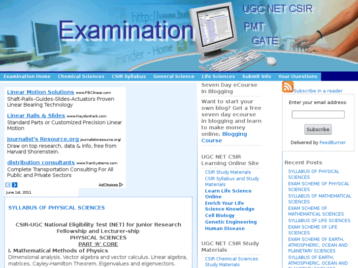 www.examinationsite.com