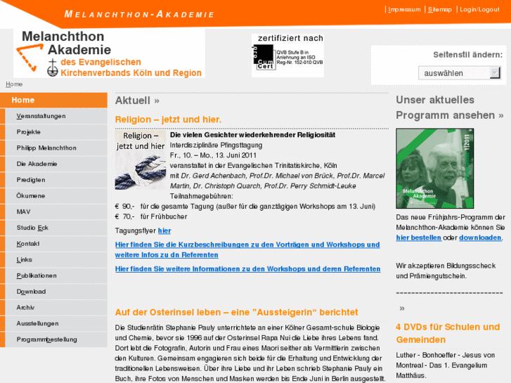 www.melanchthon-akademie.de