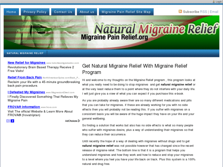 www.migrainepainrelief.org