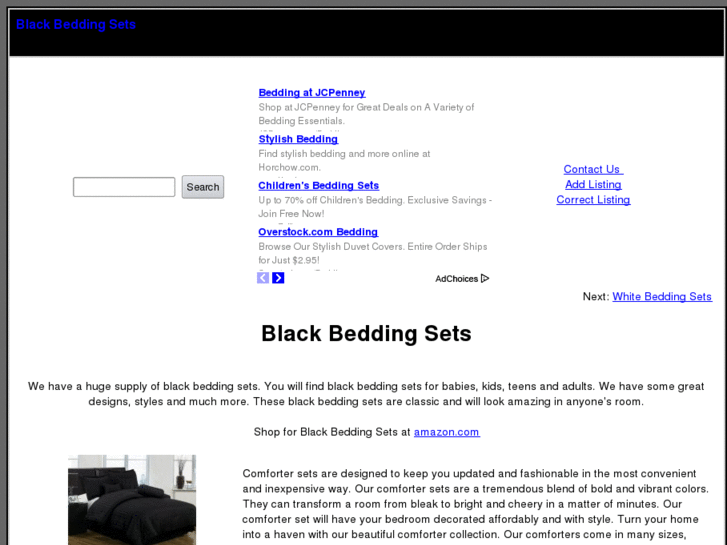 www.blackbeddingsets.com