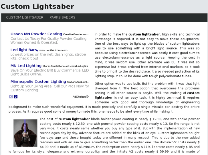 www.customlightsaber.com