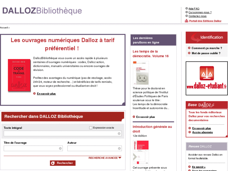 www.dalloz-bibliotheque.fr