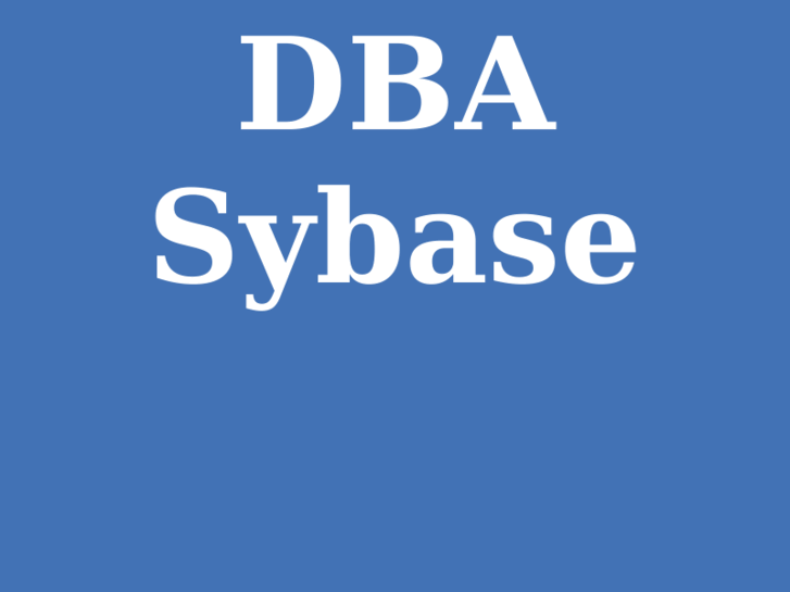 www.dba-sybase.org
