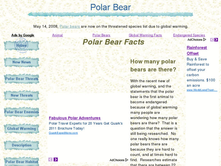 www.endangeredpolarbear.com