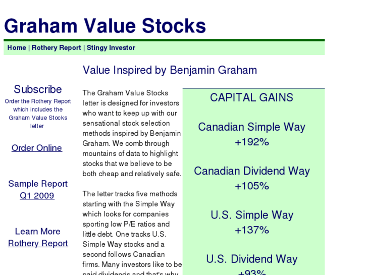 www.grahamvaluestocks.com