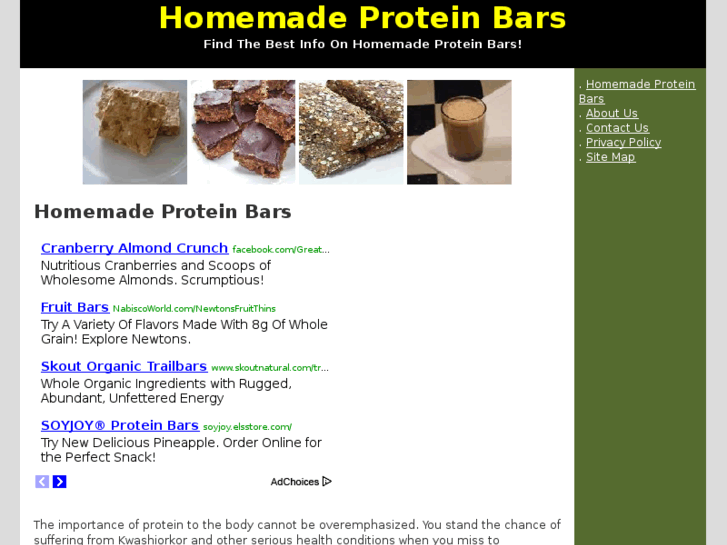 www.homemadeproteinbars.org