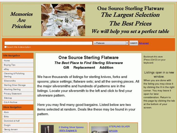 www.onesourcesterlingflatware.com