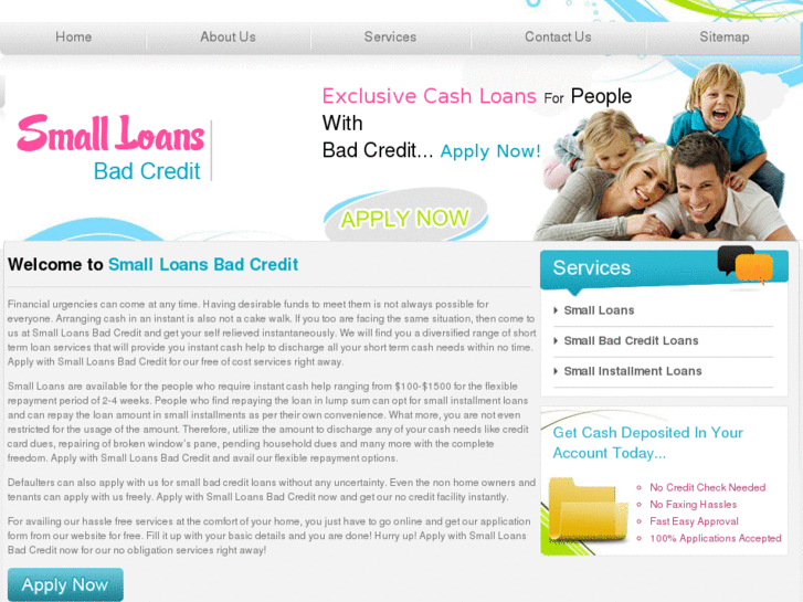 www.smallloansbadcredit.org