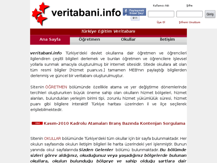 www.veritabani.info