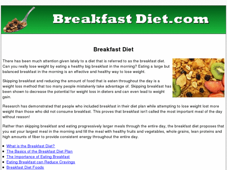 www.breakfastdiet.com