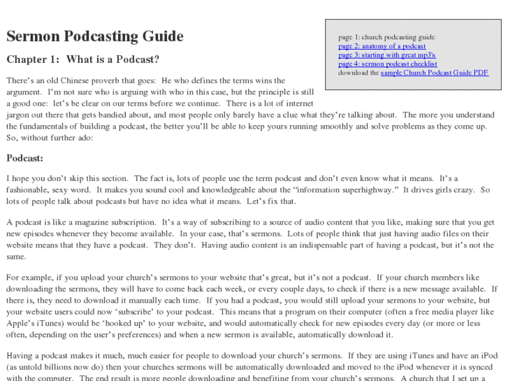 www.churchpodcastguide.com