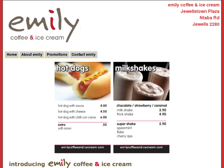 www.emilycoffeeandicecream.com