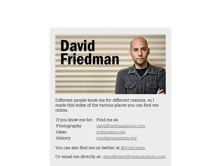 www.davidfriedman.info