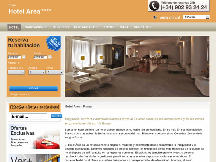 www.hotelarearoma.com