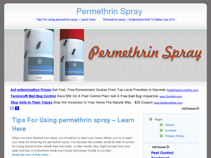 www.permethrinspray.org