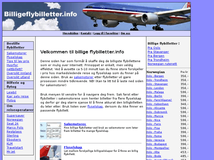 www.billigeflybilletter.info