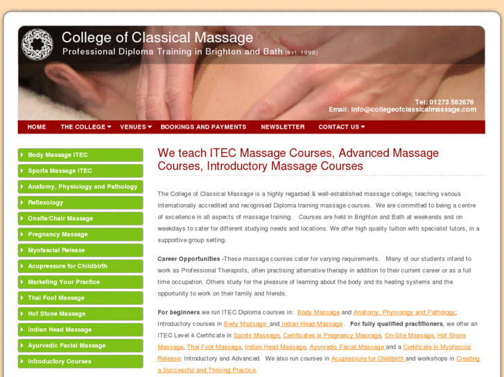 www.collegeofclassicalmassage.com