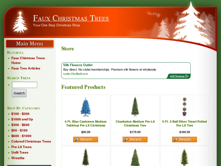 www.fauxchristmastrees.com