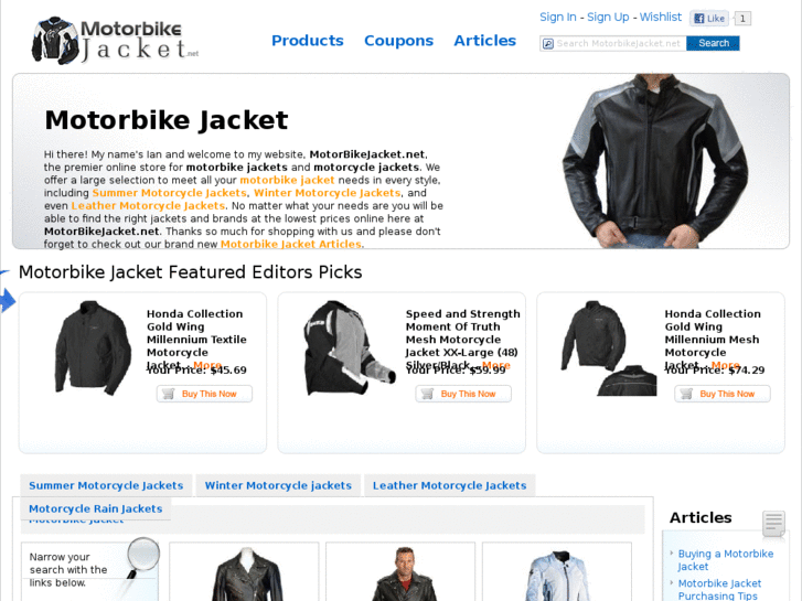 www.motorbikejacket.net