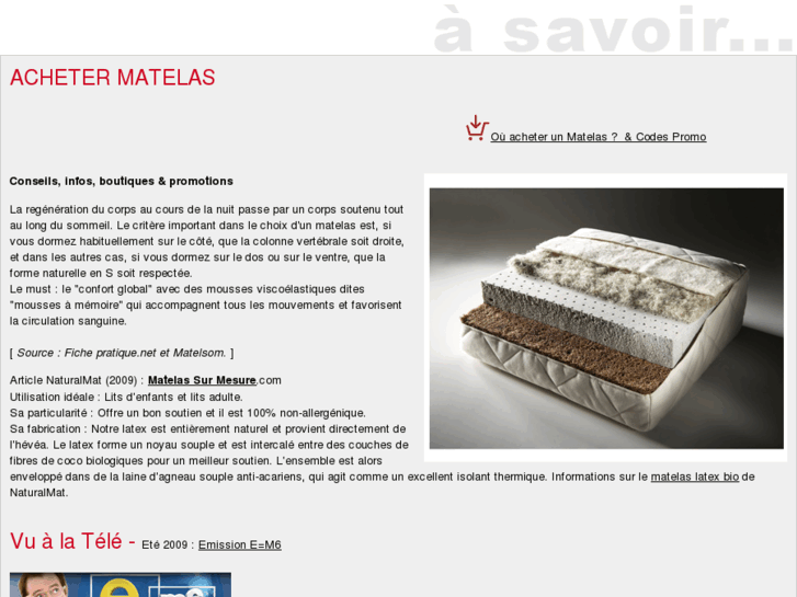 www.achetermatelas.com