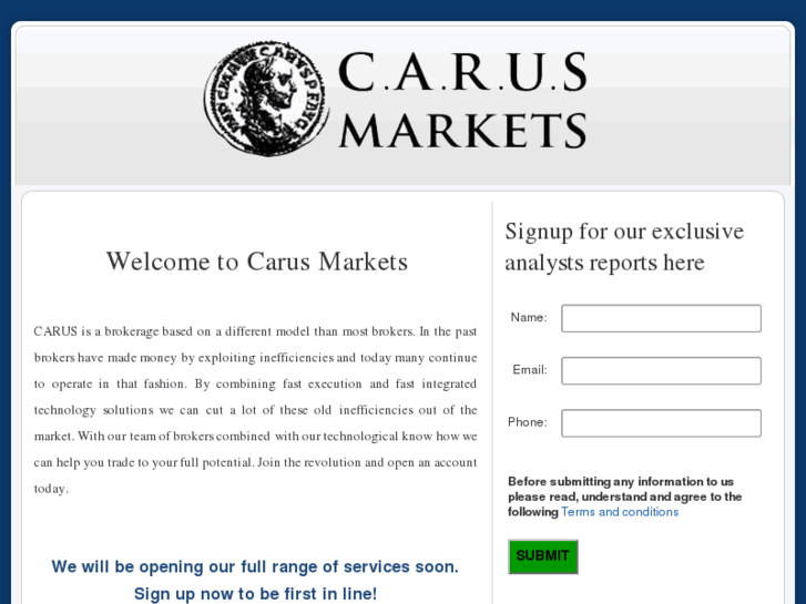 www.carusmarkets.com